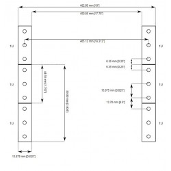 Υπολογισμός διαστάσεων καμπινών δικτύου 19'' rack dimensions
